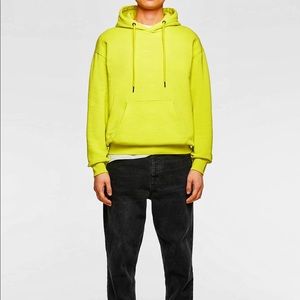 zara neon sweatshirt
